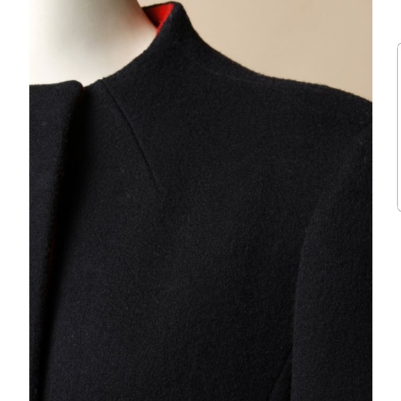 Vintage Pauline Trigère 1980s 2tone wool coat - Picture 6 of 8